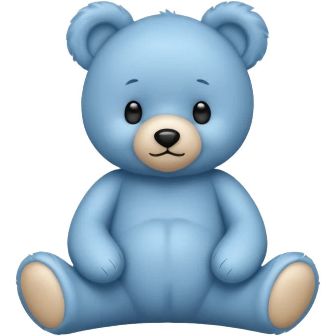Blue Teddy in different pose emoji