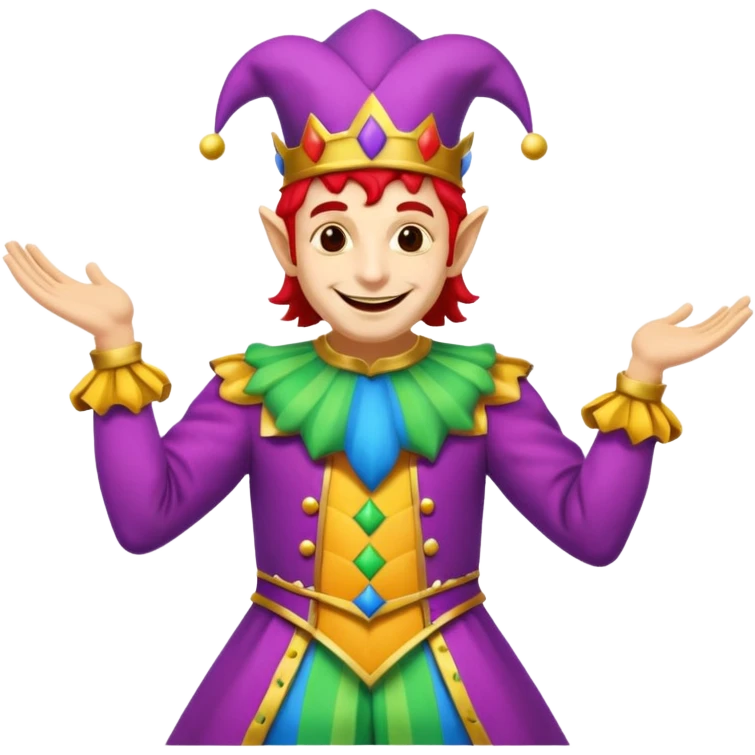 royal jester, full body emoji