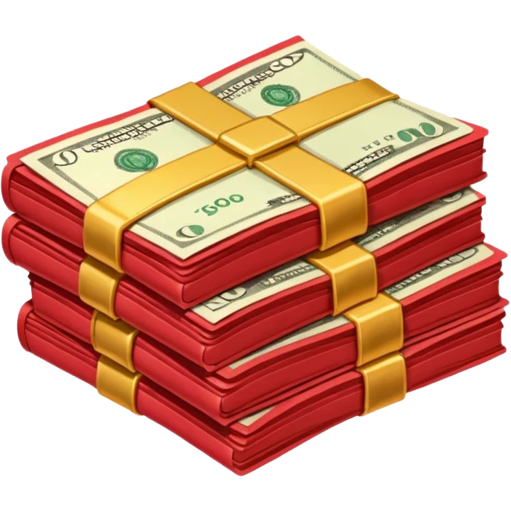 red color money emoji