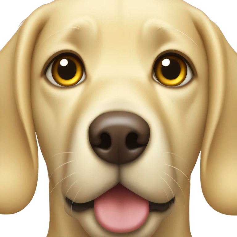 Yellow lab with light brown eyes  emoji