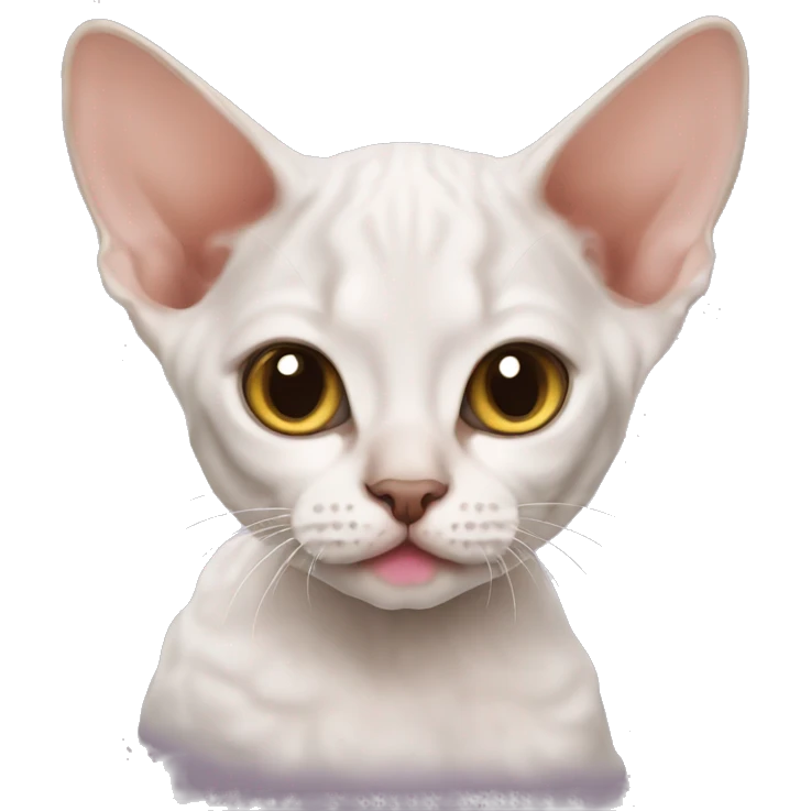Devon rex kitten emoji