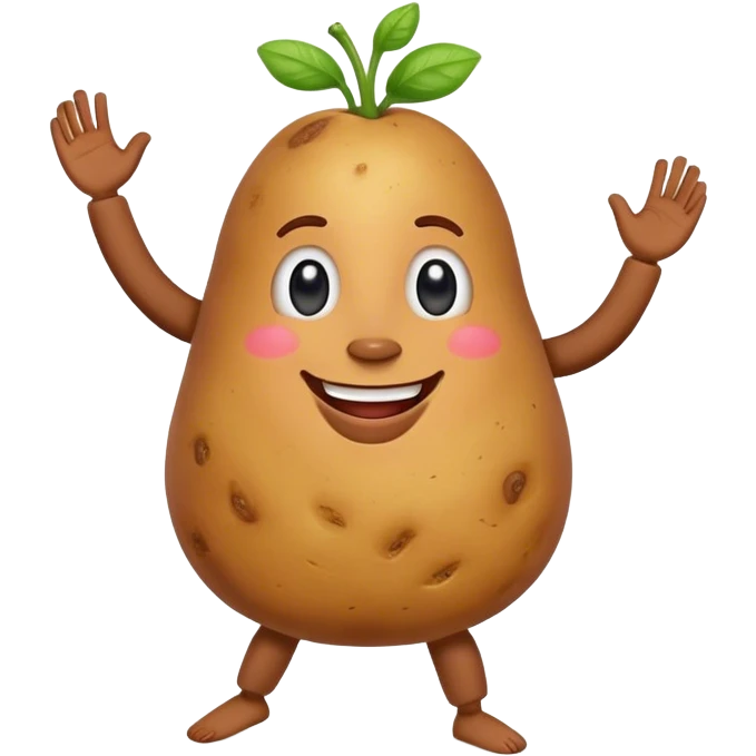 Dancing potato emoji