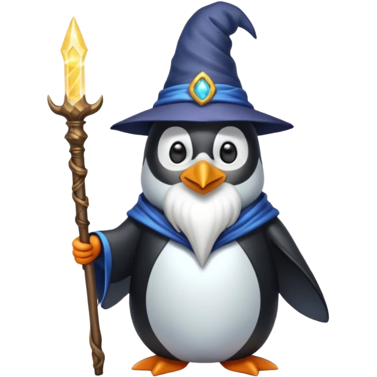Penguin Wizard emoji