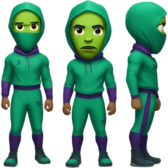 Thanos , player 230 from squid game season 2 emoji