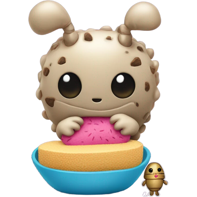 Termites eating hello kitty emoji