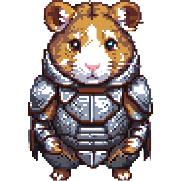 hamster warrior in armor emoji