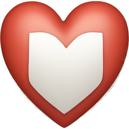 Heart with the letter l inside emoji