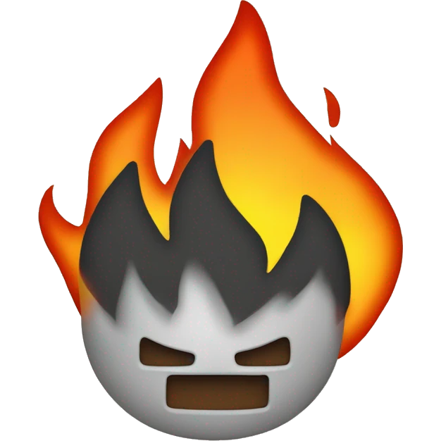 create a emoji that has fire in the background and the text "f12" in front of the fire emoji