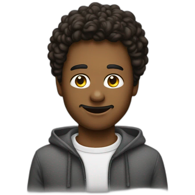 Simon X Simon écrit sur un pull emoji