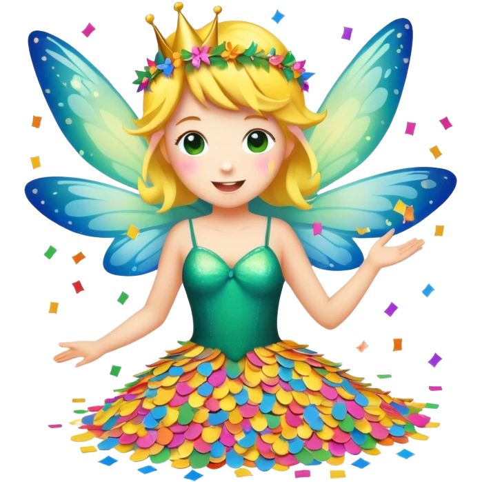 Birthday Confetti fairy emoji