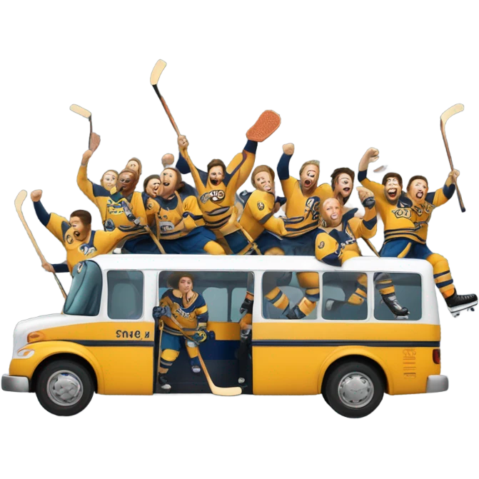 Hockey bus trip emoji