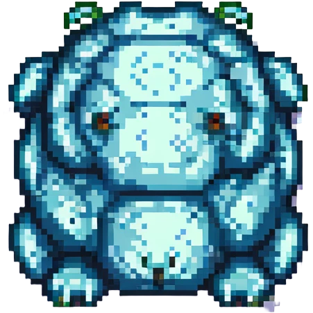 chubby small tardigrade pixel art emoji