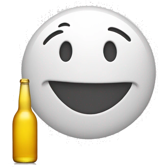 smiley face but drunk emoji