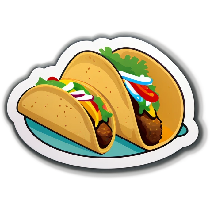 Tacos from a Mexican restaurant  emoji