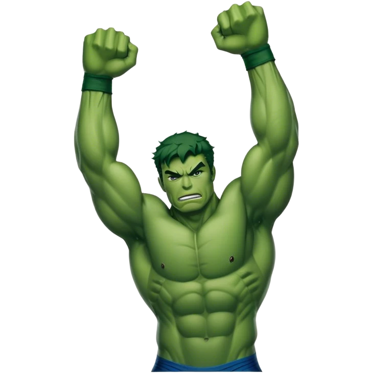Spider-Man lifting the Hulk over his head emoji
