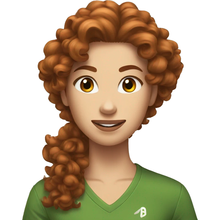 curly brown hair runner kim possible emoji