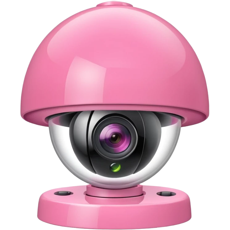 Security Camera pink  emoji