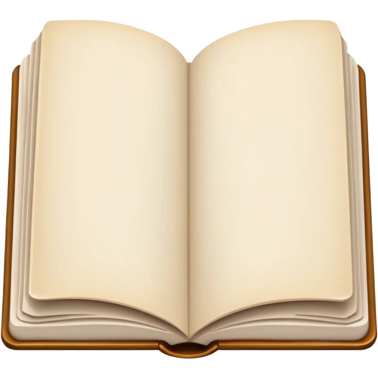 open book with completely empty white pages emoji