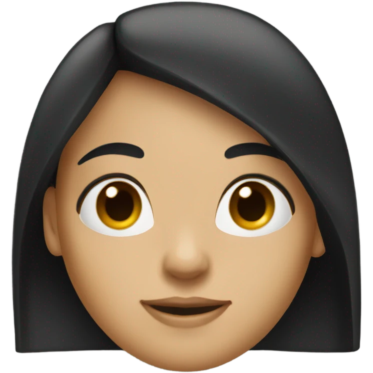 black haired girl emoji
