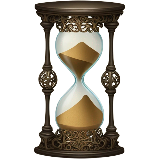 vintage ghotic hourglass emoji