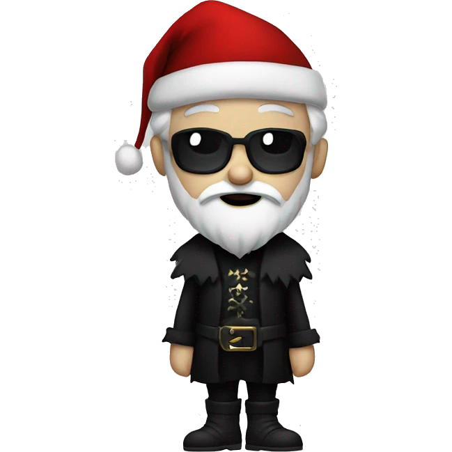 Goth santa emoji