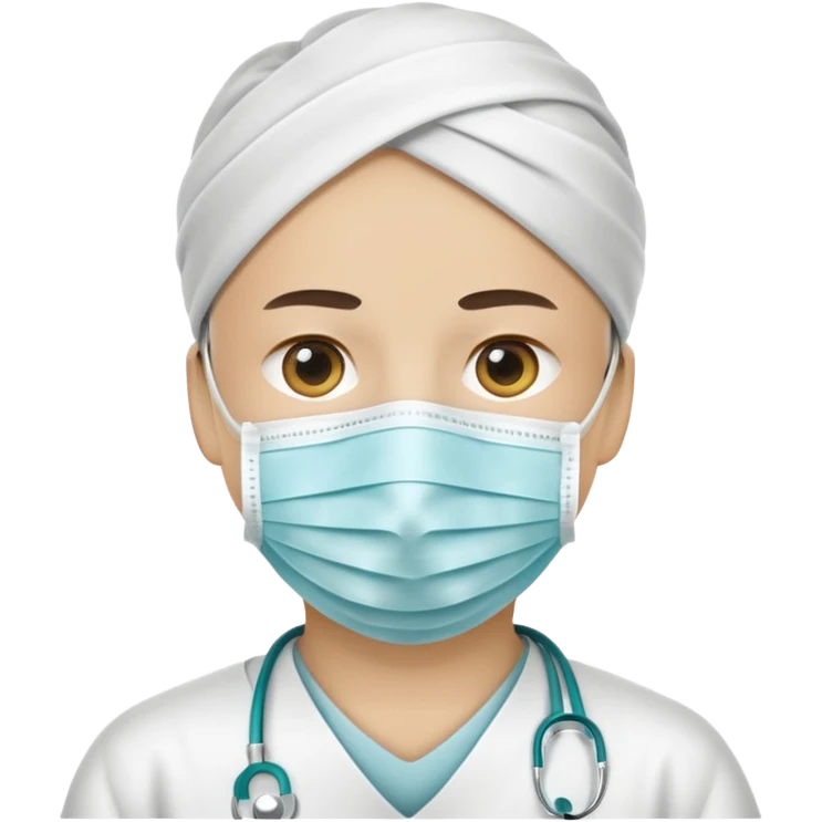 medical face mask only emoji