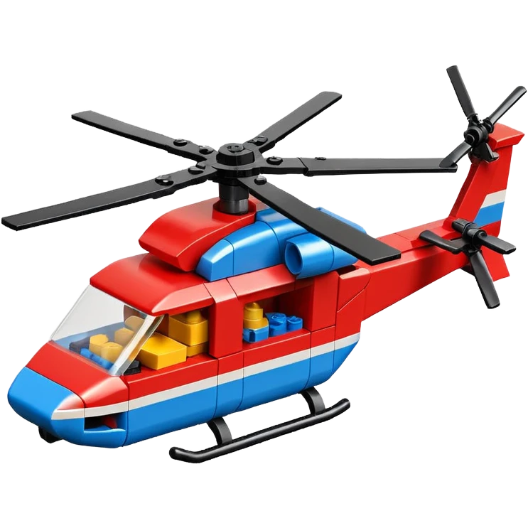 lego blocks helicopter 🚁 emoji