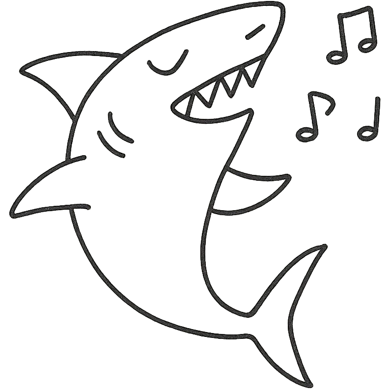 Shark from the meme tralalero tralala emoji