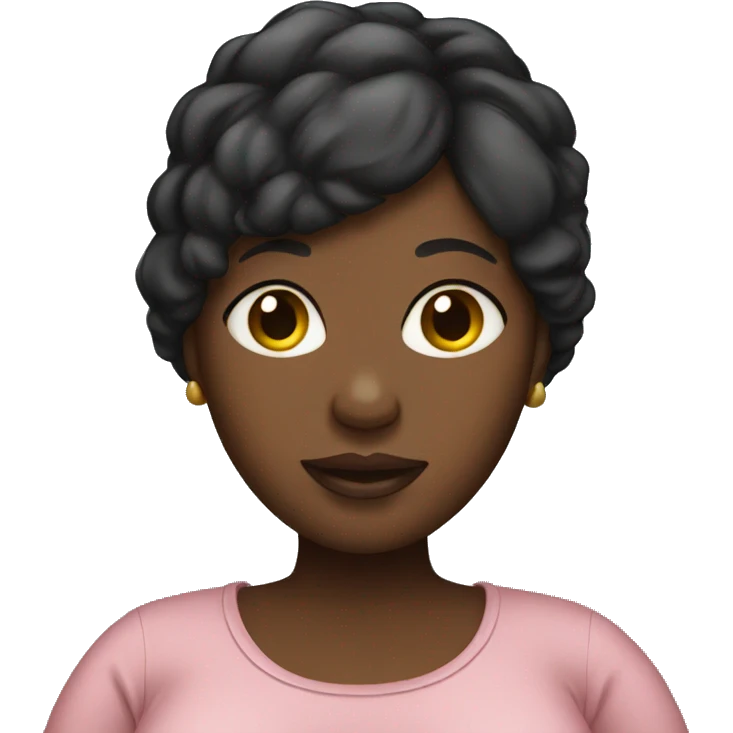 Black pregnant woman  emoji