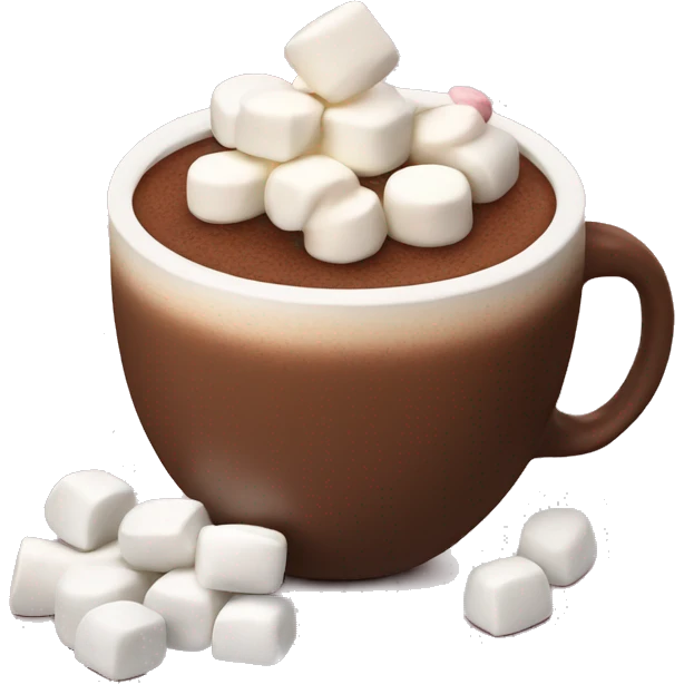Hot chocolate with marshmallows  emoji