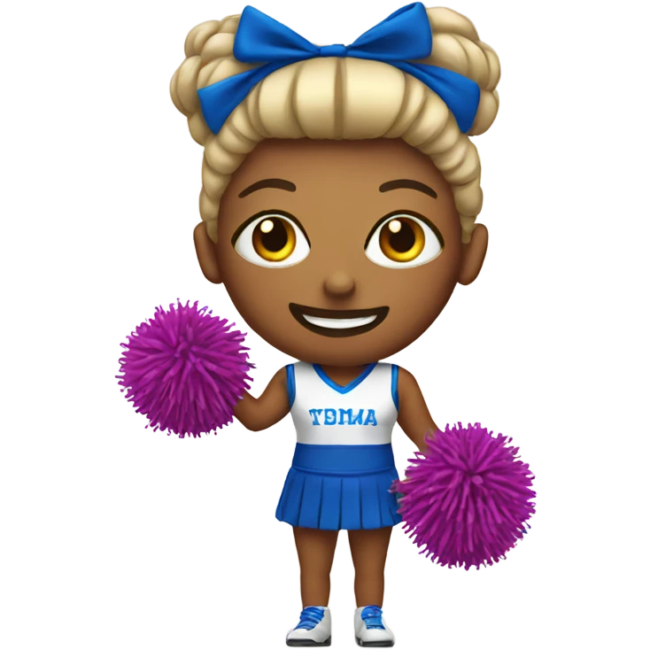 Cheerleader with pompoms emoji