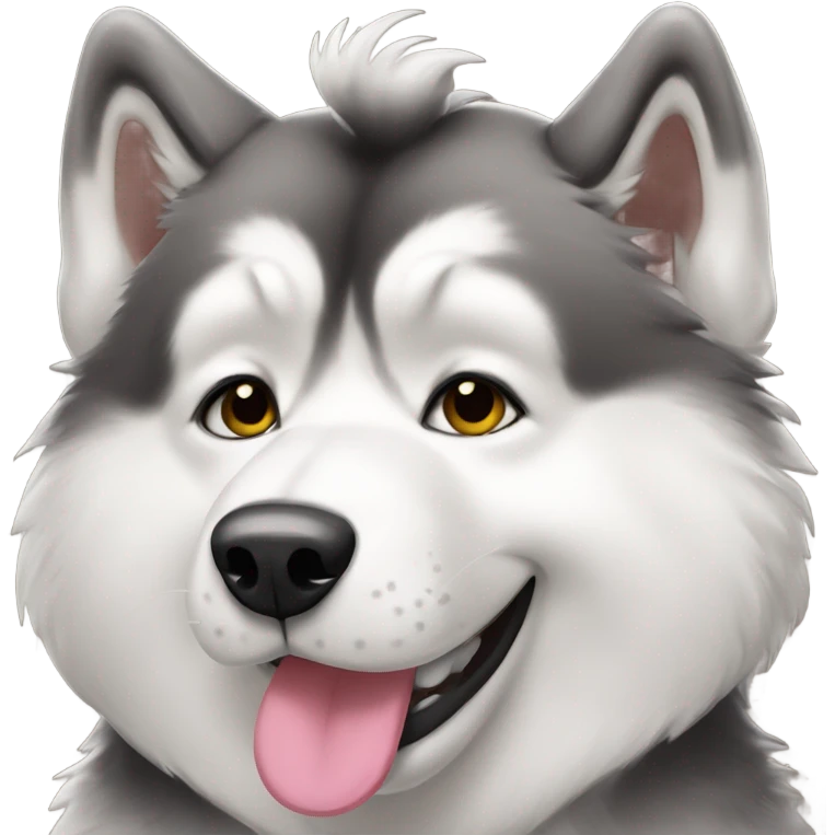 Malamute blowing kisses  emoji