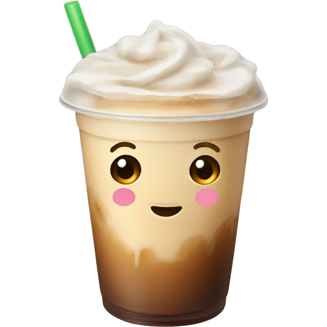 Iced latte emoji