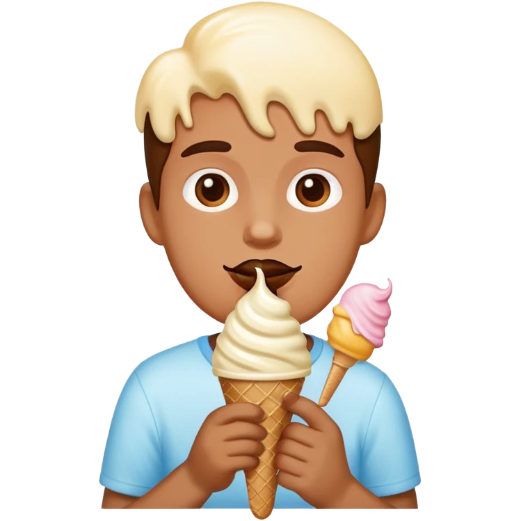 Me eating ice cream emoji