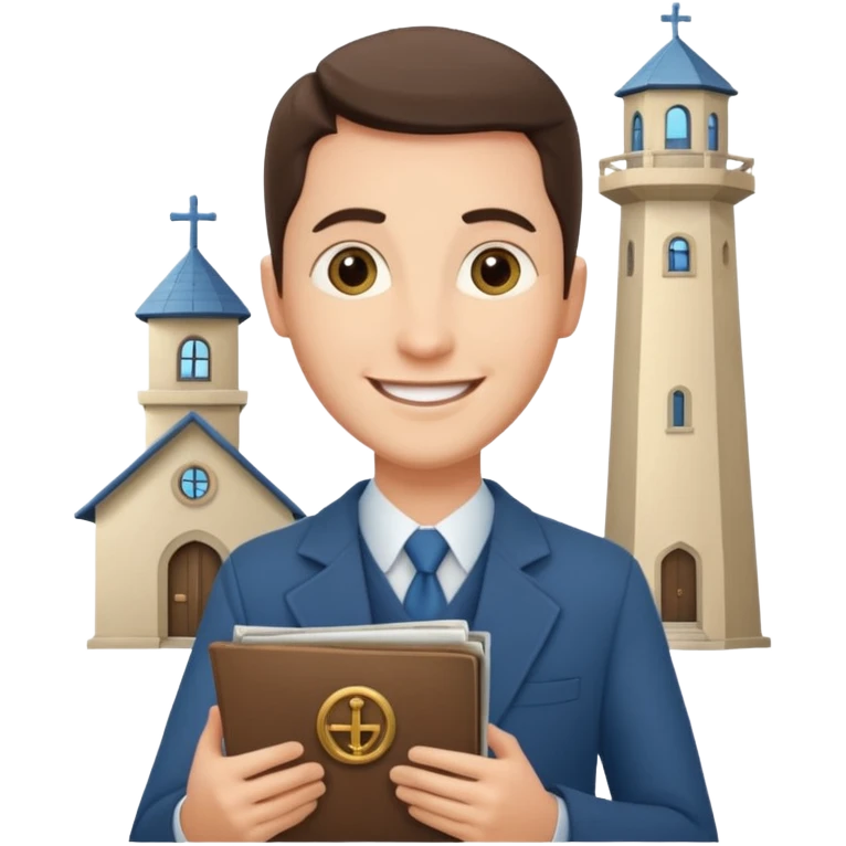 Testemunha de jeová com revista sem a torre de vigia emoji