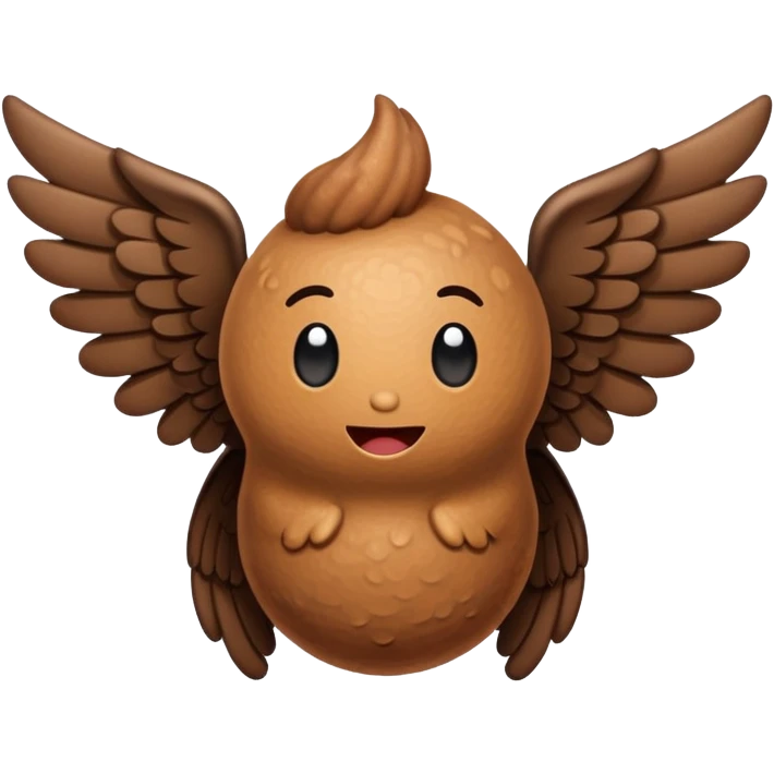 poop with wings emoji