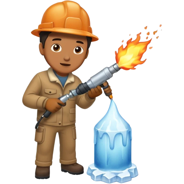 Sculptor blowtorch,Ice. emoji