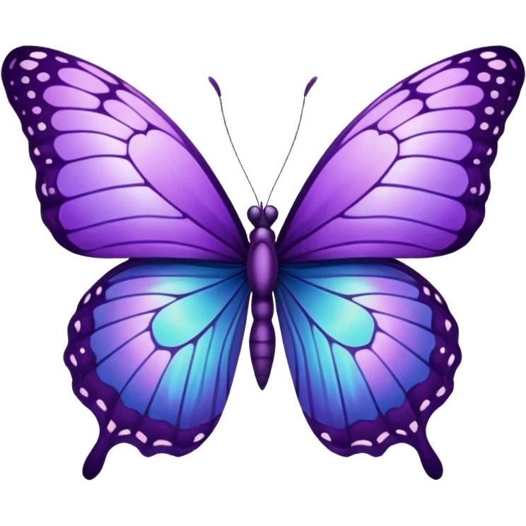 Purple butterfly emoji