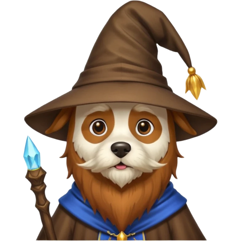 Dog wizard emoji