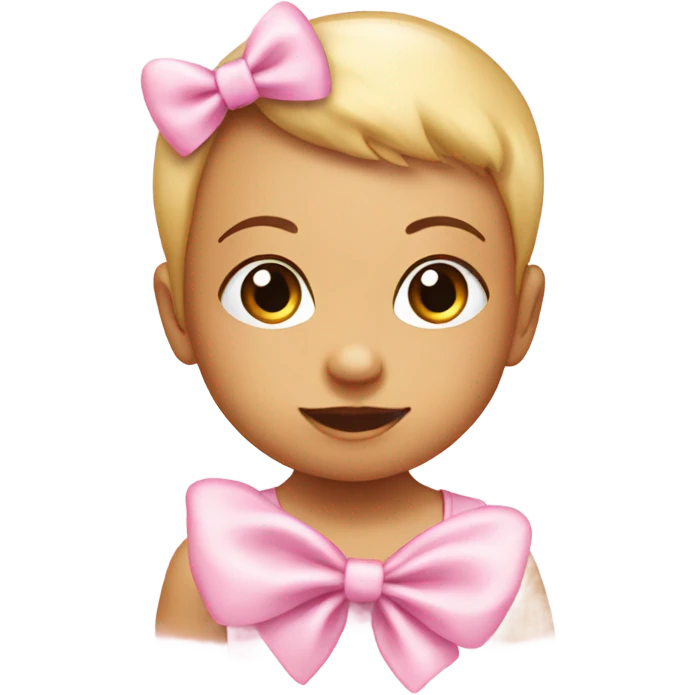 baby pink hart with a pink lazo emoji