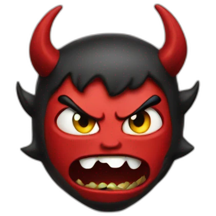 devil trash emoji