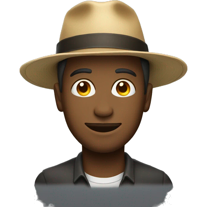 Homme portant un chapeau  emoji