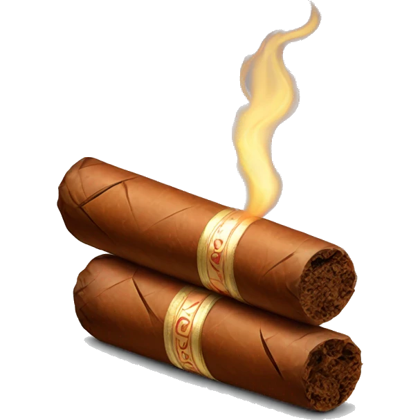 Lit cigar emoji