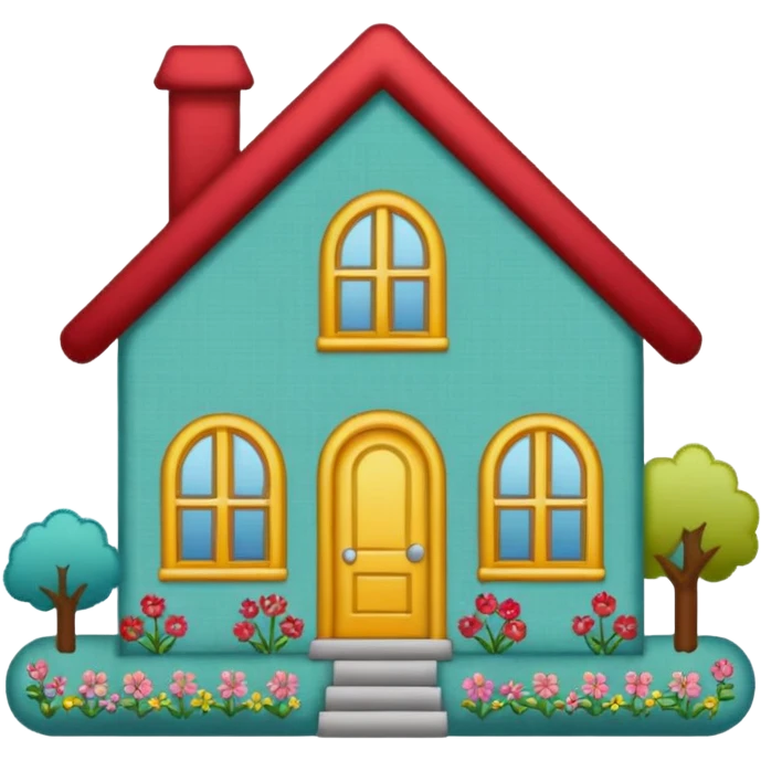 "home sweet home" stitching emoji