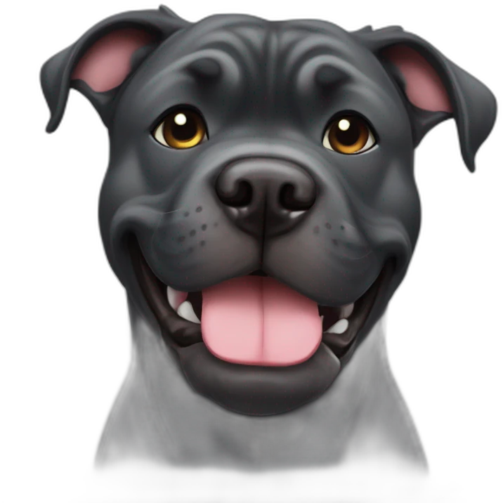 Cane corso smiling emoji