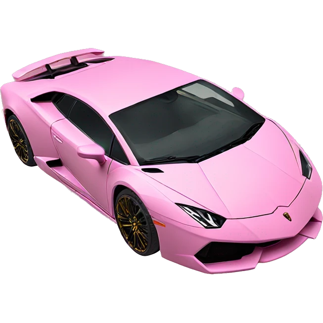 Pink Lamborghini ￼ emoji