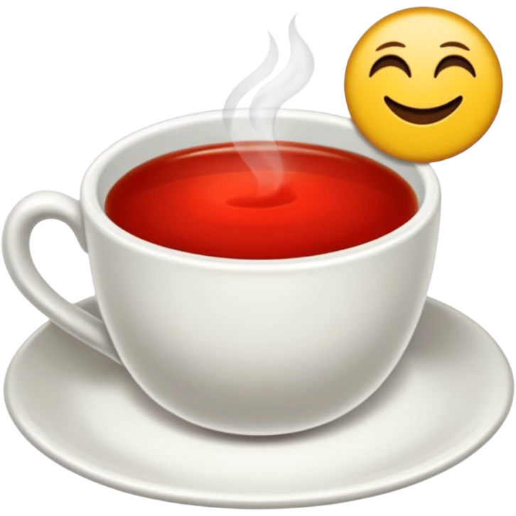 Kum saatine benzeyen kulpsuz bir bardak içinde de türk çayı var emoji