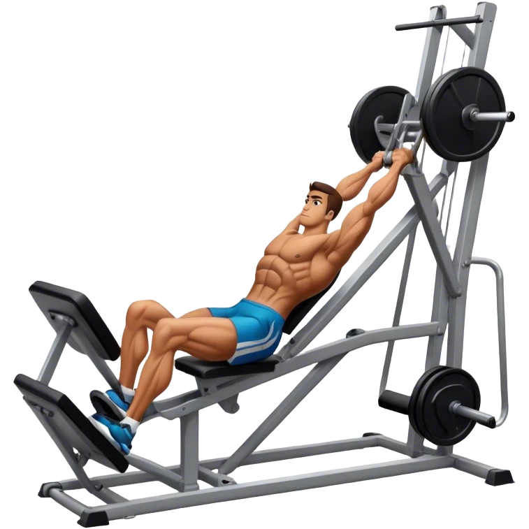 guy how to use a leg press machine emoji