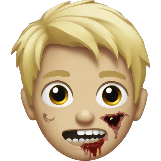 boy zombie with blonde hair emoji