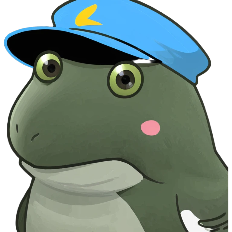 Bird wearing s cute hat emoji